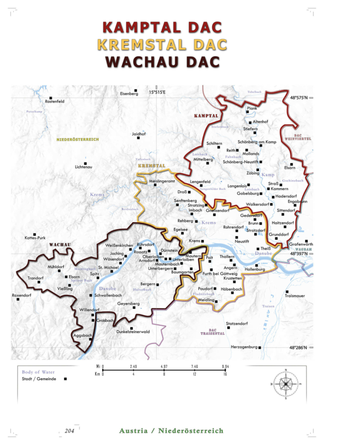 Kamptal/Kremstal/Wachau | Wine Region Maps